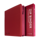 Vault X: 12-Pocket Exo-Tec® Zip Binder (Metallic Red)