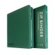 Vault X: 12-Pocket Exo-Tec® Zip Binder (Metallic Green)