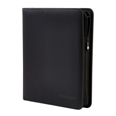 MintKeeper: 12-Pocket Premium Zip Binder (Black)