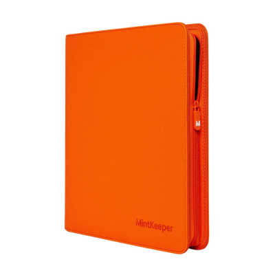 MintKeeper: 12-Pocket Premium Zip Binder (Orange)