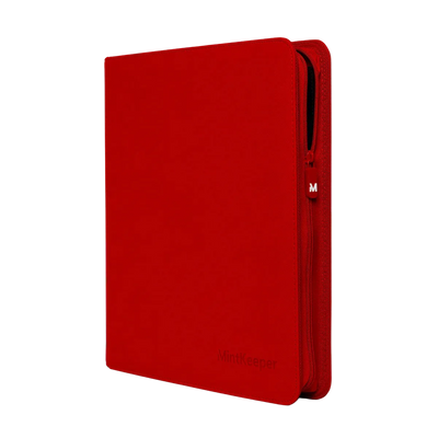 MintKeeper: 12-Pocket Premium Zip Binder (Red)