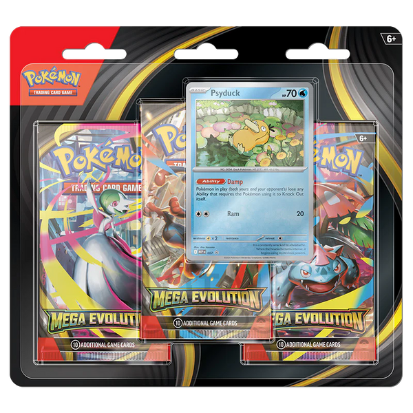 Pokemon TCG: Mega Evolution - 3 Pack Blister (Psyduck)