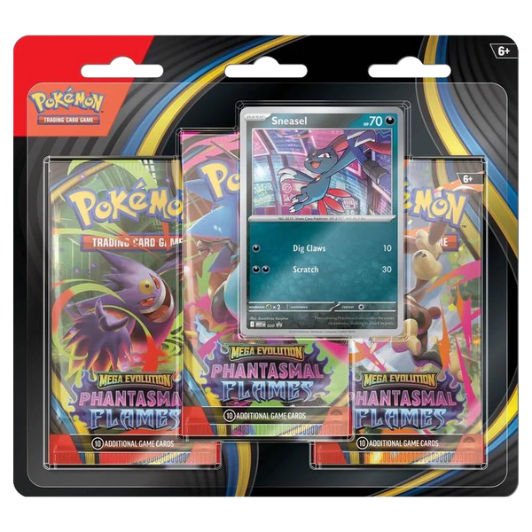 Pokemon TCG: Phantasmal Flames - 3 Pack Blister (Sneasel)