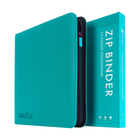 Vault X: 12-Pocket Exo-Tec® Zip Binder (Ocean Blue)