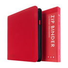 Vault X: 12-Pocket Exo-Tec® Zip Binder (Fire Red)