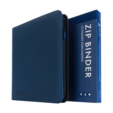 Vault X: 12-Pocket Exo-Tec® Zip Binder (Royal Blue)