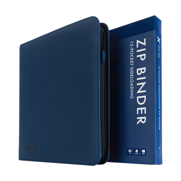 Vault X: 12-Pocket Exo-Tec® Zip Binder (Royal Blue)