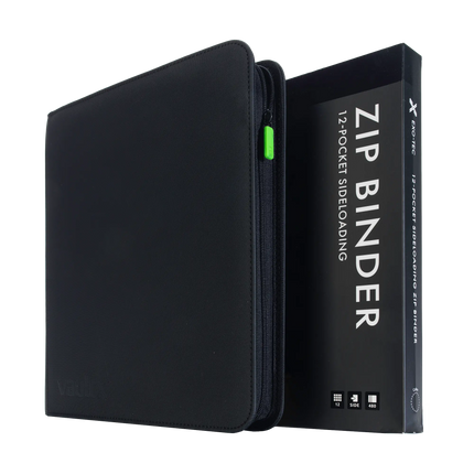 Vault X: 12-Pocket Exo-Tec® Zip Binder (Signature Black)