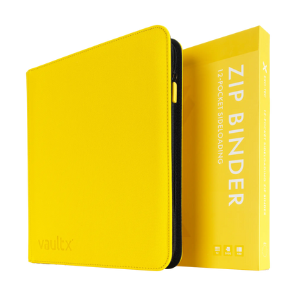 Vault X: 12-Pocket Exo-Tec® Zip Binder (Sunrise Yellow)