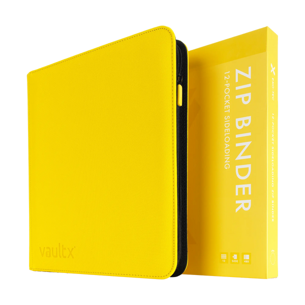 Vault X: 12-Pocket Exo-Tec® Zip Binder (Sunrise Yellow)