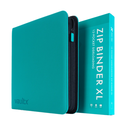 Vault X: 12-Pocket XL Exo-Tec® Zip Binder (Ocean Blue)