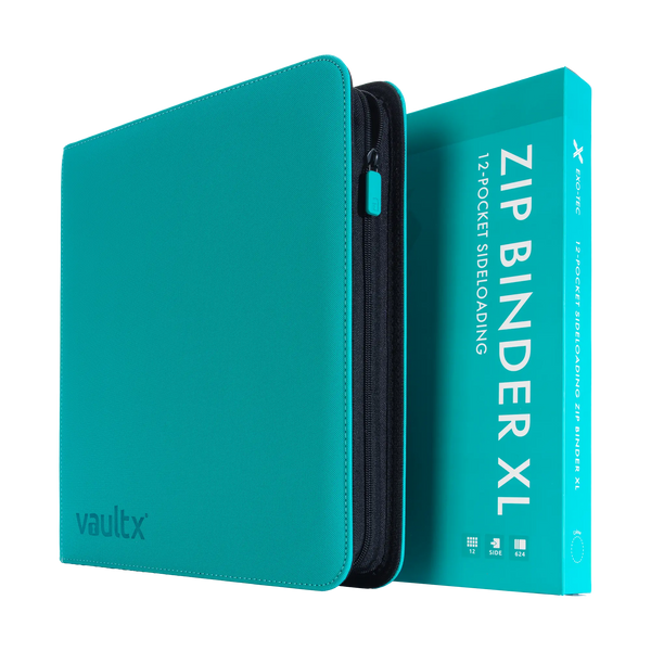 Vault X: 12-Pocket XL Exo-Tec® Zip Binder (Ocean Blue)