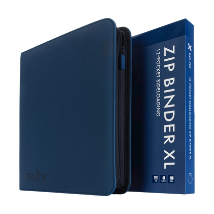Vault X: 12-Pocket XL Exo-Tec® Zip Binder (Royal Blue)