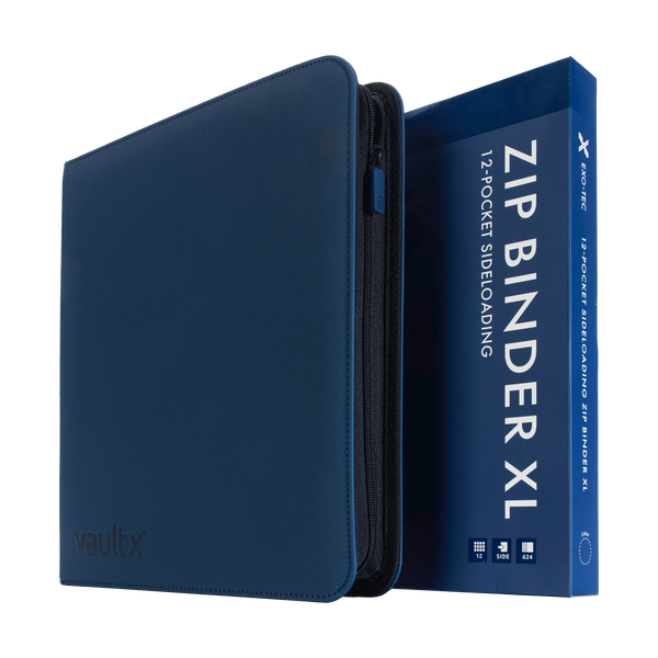 Vault X: 12-Pocket XL Exo-Tec® Zip Binder (Royal Blue)