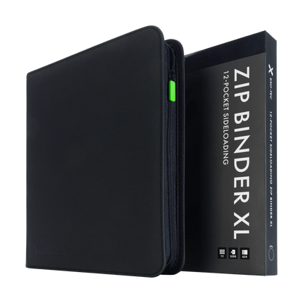 Vault X: 12-Pocket XL Exo-Tec® Zip Binder (Signature Black)