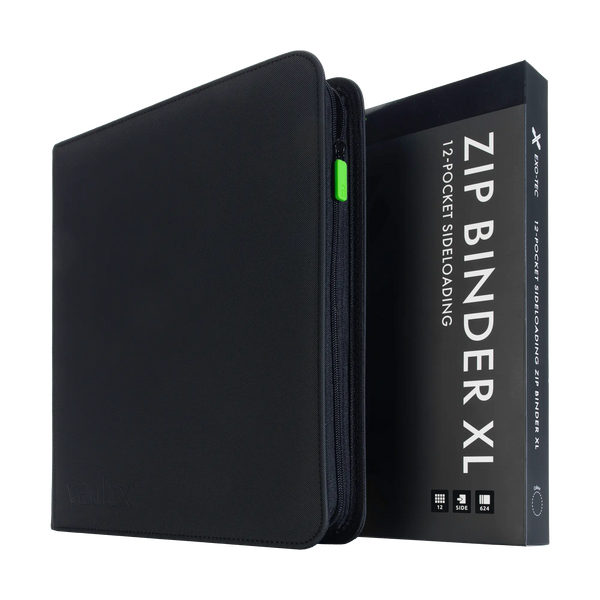 Vault X: 12-Pocket XL Exo-Tec® Zip Binder (Signature Black)