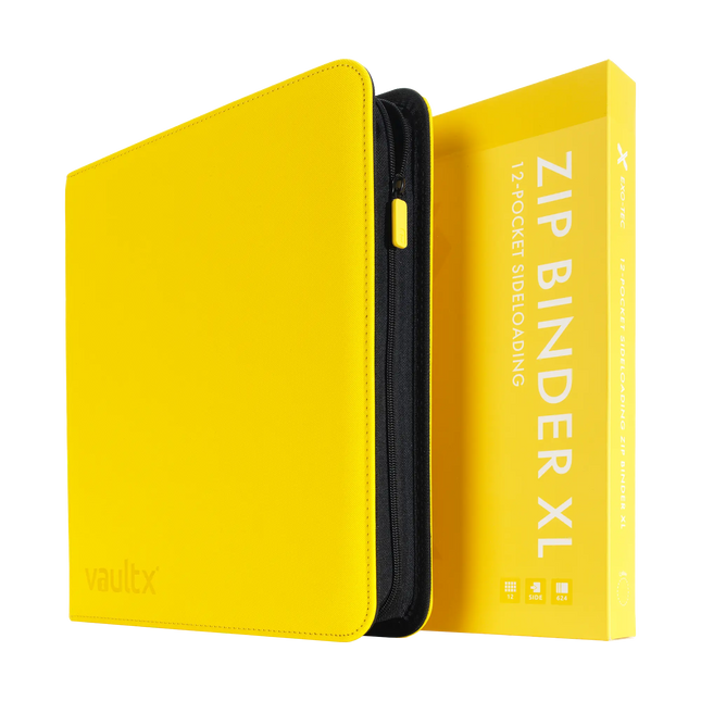 Vault X: 12-Pocket XL Exo-Tec® Zip Binder (Sunrise Yellow)