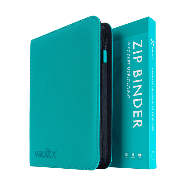Vault X: 9-Pocket Exo-Tec® Zip Binder (Ocean Blue)