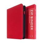 Vault X: 9-Pocket Exo-Tec® Zip Binder (Fire Red)