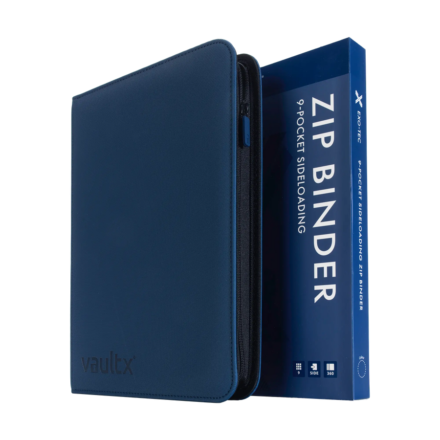 Vault X: 9-Pocket Exo-Tec® Zip Binder (Royal Blue)