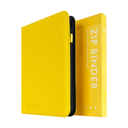 Vault X: 9-Pocket Exo-Tec® Zip Binder (Sunrise Yellow)