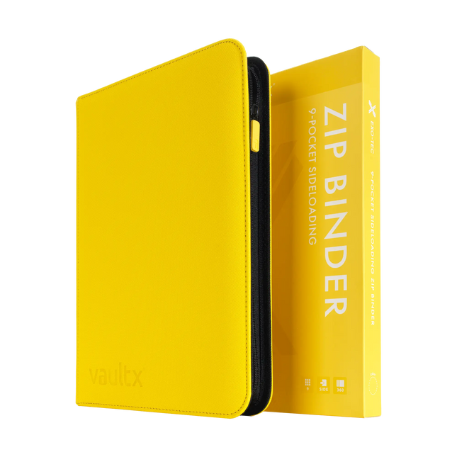 Vault X: 9-Pocket Exo-Tec® Zip Binder (Sunrise Yellow)