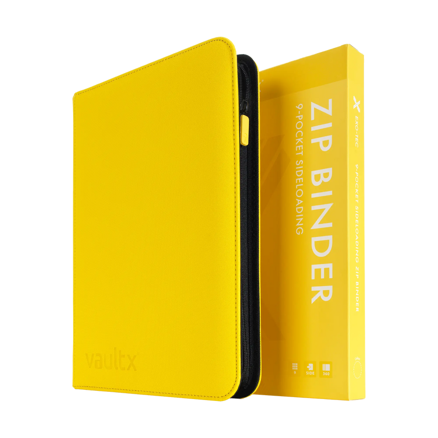 Vault X: 9-Pocket Exo-Tec® Zip Binder (Sunrise Yellow)