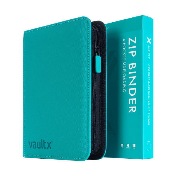 Vault X: 4-Pocket Exo-Tec® Zip Binder (Ocean Blue)