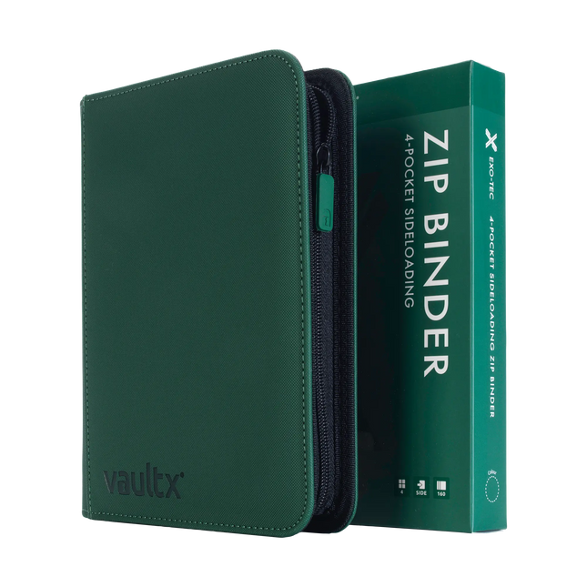 Vault X: 4-Pocket Exo-Tec® Zip Binder (Forest Green)