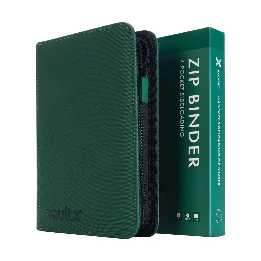 Vault X: 4-Pocket Exo-Tec® Zip Binder (Forest Green)