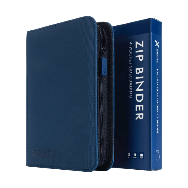 Vault X: 4-Pocket Exo-Tec® Zip Binder (Royal Blue)