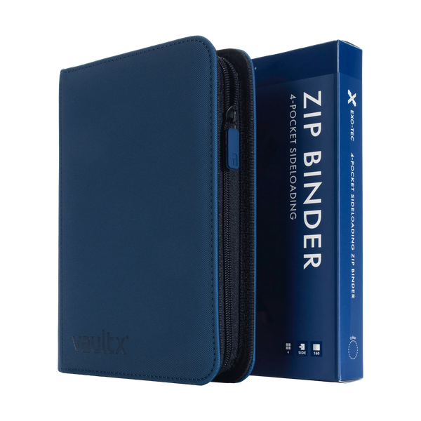 Vault X: 4-Pocket Exo-Tec® Zip Binder (Royal Blue)