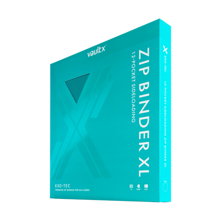 Vault X: 12-Pocket XL Exo-Tec® Zip Binder (Ocean Blue)