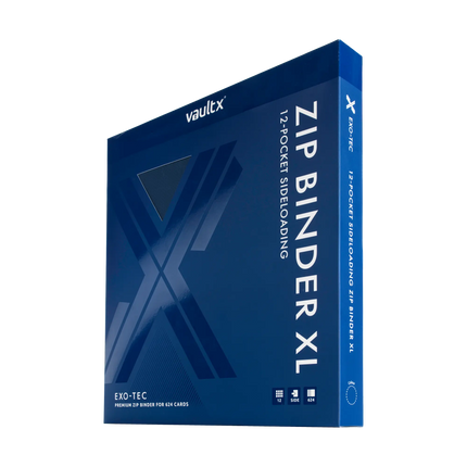 Vault X: 12-Pocket XL Exo-Tec® Zip Binder (Royal Blue)