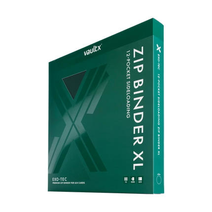Vault X: 12-Pocket XL Exo-Tec® Zip Binder (Forest Green)