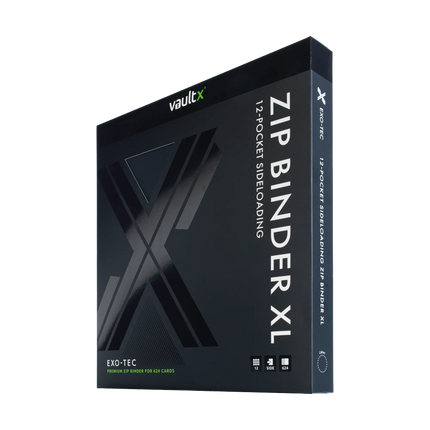 Vault X: 12-Pocket XL Exo-Tec® Zip Binder (Signature Black)