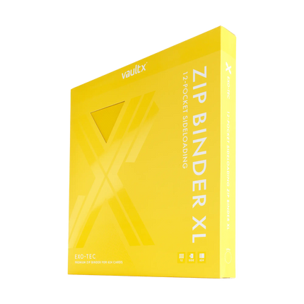Vault X: 12-Pocket XL Exo-Tec® Zip Binder (Sunrise Yellow)
