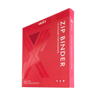 Vault X: 12-Pocket Exo-Tec® Zip Binder (Fire Red)