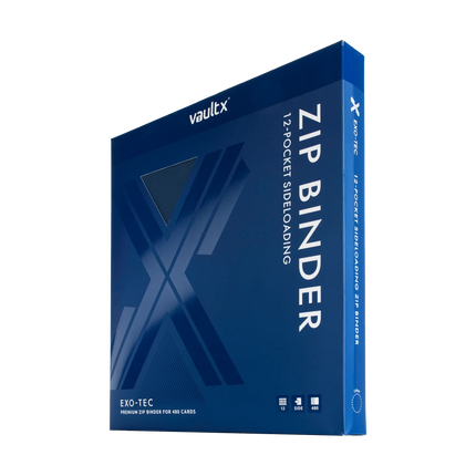 Vault X: 12-Pocket Exo-Tec® Zip Binder (Royal Blue)