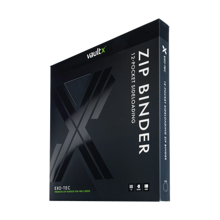 Vault X: 12-Pocket Exo-Tec® Zip Binder (Signature Black)