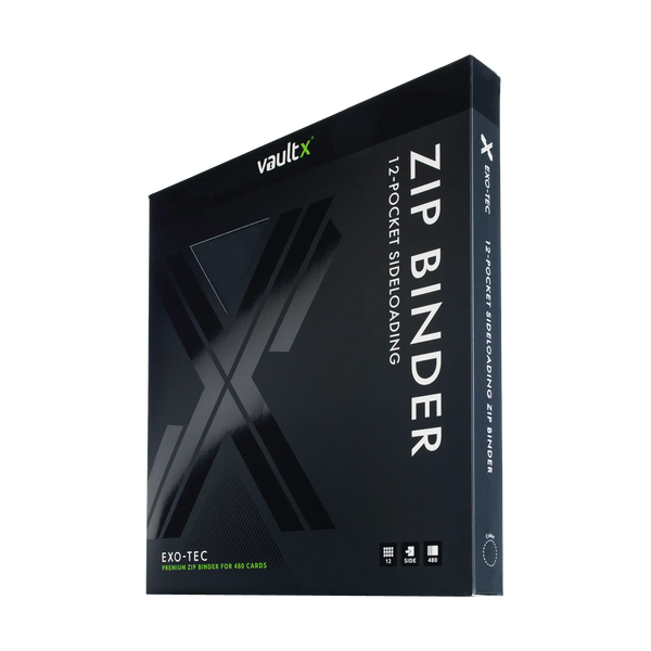 Vault X: 12-Pocket Exo-Tec® Zip Binder (Signature Black)
