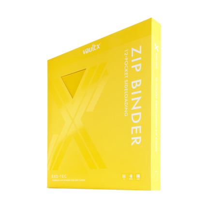 Vault X: 12-Pocket Exo-Tec® Zip Binder (Sunrise Yellow)