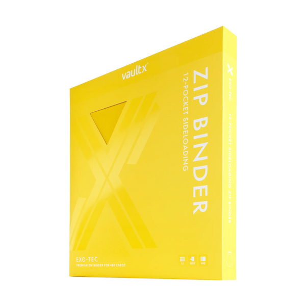 Vault X: 12-Pocket Exo-Tec® Zip Binder (Sunrise Yellow)