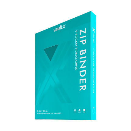 Vault X: 9-Pocket Exo-Tec® Zip Binder (Ocean Blue)