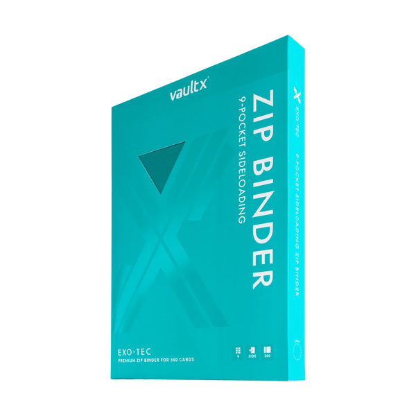 Vault X: 9-Pocket Exo-Tec® Zip Binder (Ocean Blue)