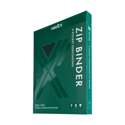 Vault X: 9-Pocket Exo-Tec® Zip Binder (Forest Green)