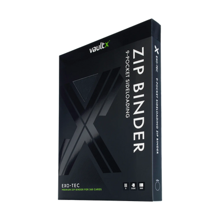 Vault X: 9-Pocket Exo-Tec® Zip Binder (Signature Black)
