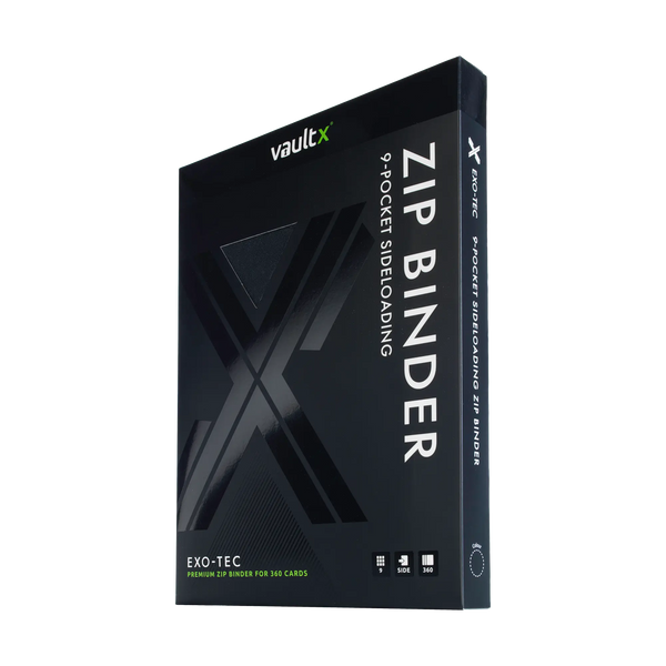Vault X: 9-Pocket Exo-Tec® Zip Binder (Signature Black)