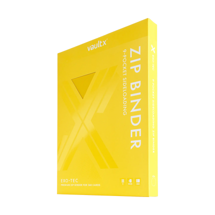 Vault X: 9-Pocket Exo-Tec® Zip Binder (Sunrise Yellow)