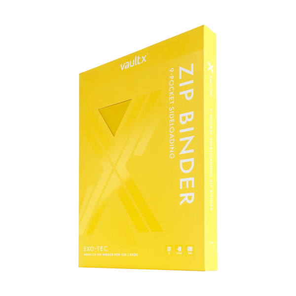 Vault X: 9-Pocket Exo-Tec® Zip Binder (Sunrise Yellow)